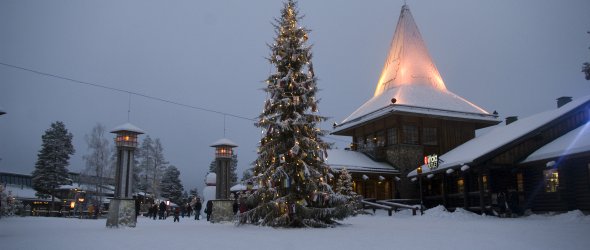 Santa's house and Arctic circle