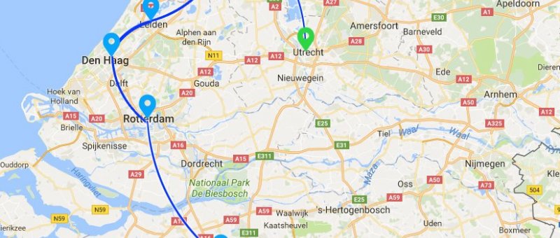 4 hours trip Utrecht - Eindhoven Airport