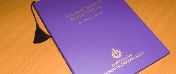 Bachelor diploma from Finland