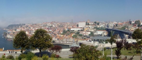 View to Porto city from Gaia